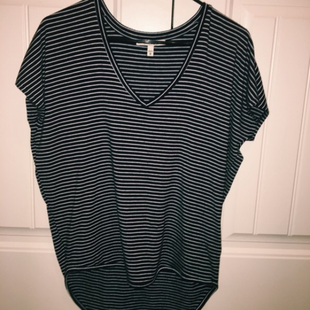 Navy blue/black striped shirt